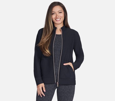 Skechers, GO LUXE RIB Full Zip Jacket, Naiset