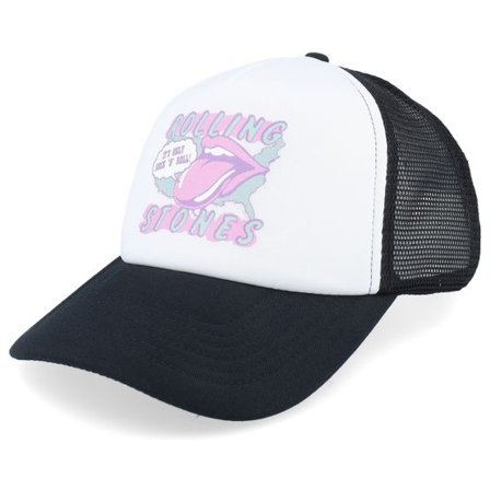 The Rolling Stones - Svart trucker Keps - "Its Only Rock & Roll Black/White Foam Trucker " @ Hatstore