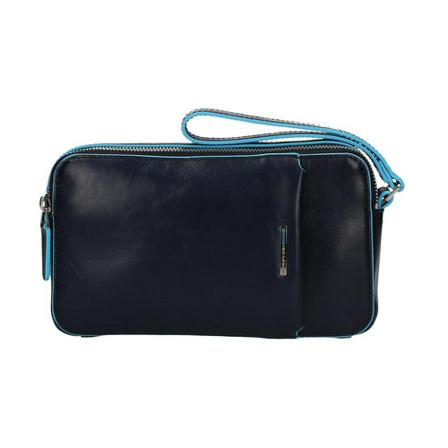 Piquadro, Ac 4221b 2 Clutch Blauw, Heren, Maat:ONE Size