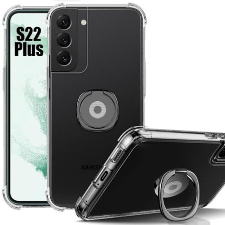 Coque - BOOLING - för Samsung Galaxy S22+ - Transparent - Stötdämpande - Justerbart Stöd