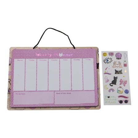 Veckoplanerare med Klistermärken