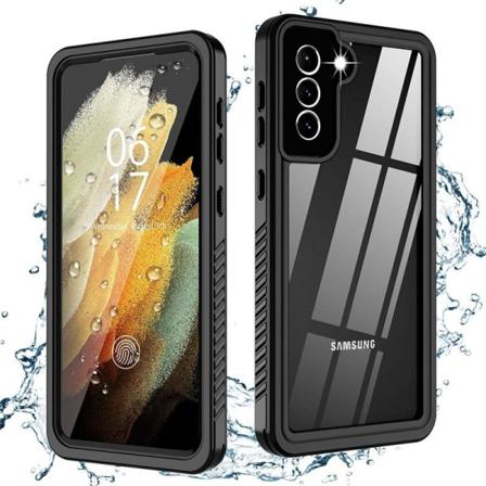 Samsung S21 Fe Heltäckande Vattentät Premium Skal - 2m Transparent