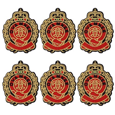 6 stk. patches - Fashionable badge-stil klæbemærke DIY-tilbehør til hatte og rygsække