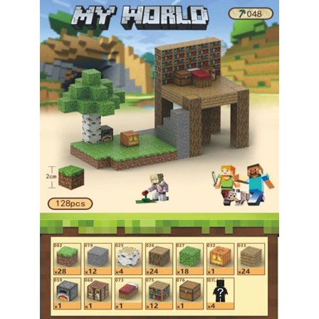 T048-Djungelbyggnad, My Magnetic World Magnetiska Byggklossar Leksaksset{ee}