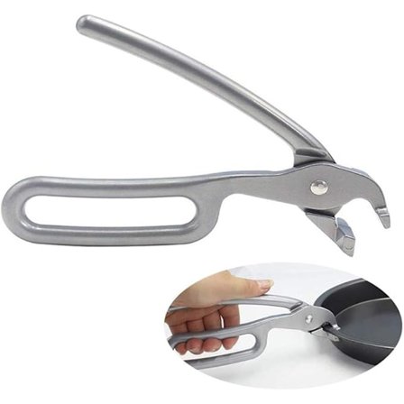 Ugnspincett - Kraftig pizzapincett Repfri gjuten aluminium Matlagningspincett Lyft varma rätter för mikrovågsugn, 20*1,5*3,8cm