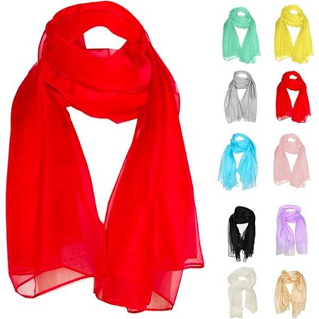 Chiffon huivi, huivit ja viitat naisille Pehmeä ja kevyt iltapuku Elegantti häämorsian Morsiusneito Huivit