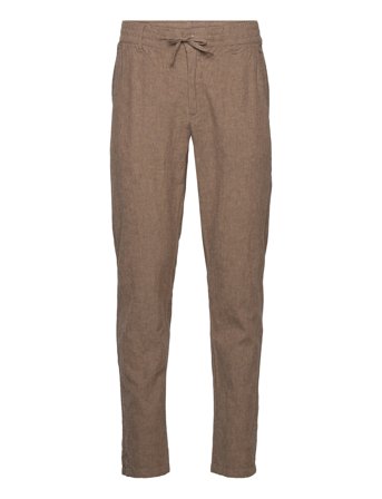 Lindbergh Linen Pants - Brown - M