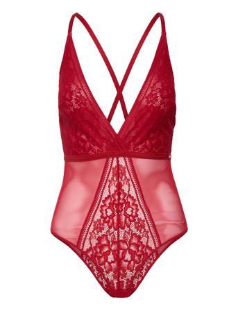 All_In_ Unity Bodysuit Body Alusmekko Punainen Dorina