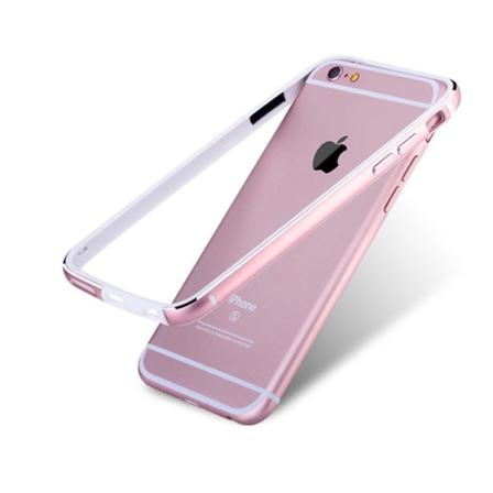 iPhone 6/6S Plus - Tyylikäs puskuri alumiinia ja silikonia Guld