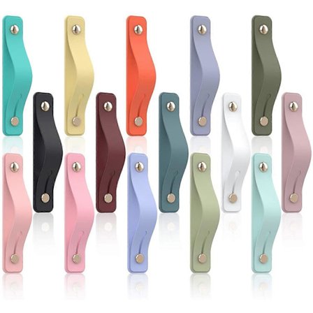 15 stycken Telefon Fingergrepp Teleskopiska Fingerremmar Fästen Silikon Telefon Grepphållare Bärbara Telefon Fingerstöd för Universella Mobiltelefoner