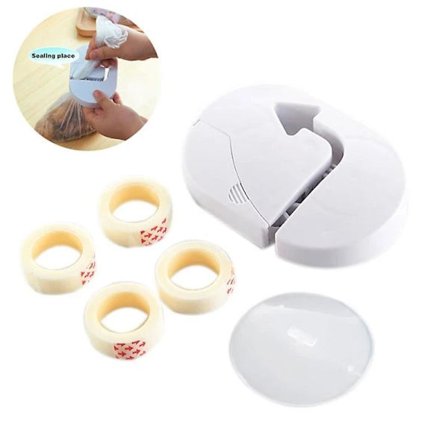 Vakuumforsegler med tape, plastforsegler til hjemmet, køkken, madforsegling, pakkeforsegling