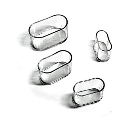 Stolebenbeskyttere, ovale silikone møbelfødder puder cover bord P