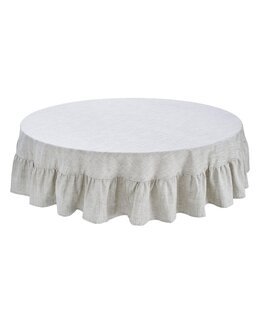 Dug Sabina Hør 160 cm Ø +20 cm Hør