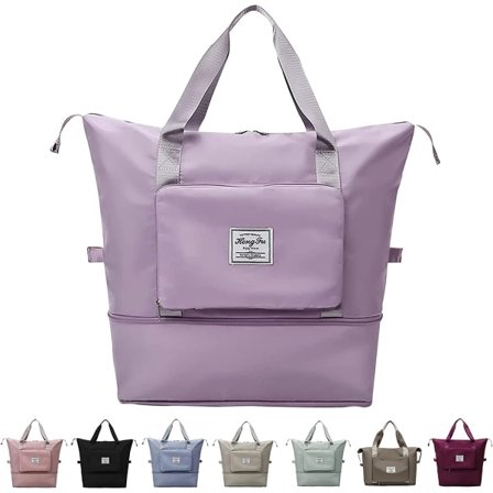 Sammenleggbar reiseveske med stor kapasitet, bærbar sammenleggbar reiseveske