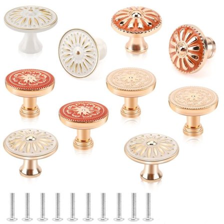 10 Stk Skabsknopper Skuffe Trækker Kommodeknop