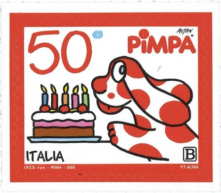 Italien - 50-året for Pimpa - Postfrisk frimærke