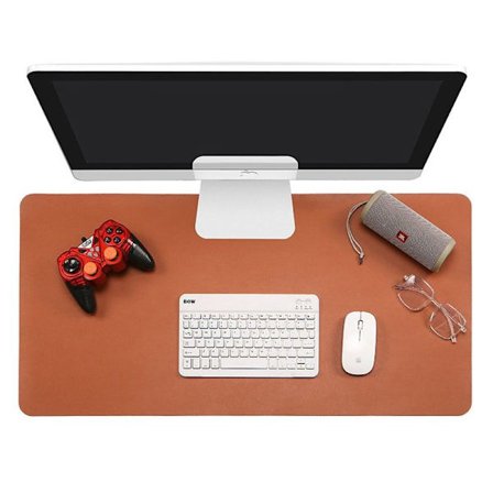 70*35cm vandtæt skrivebordsunderlag med sugekop, stor brun