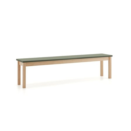 Bench seat ZET, 1800x360 mm, dark green