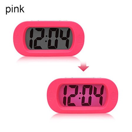 Alarm Snooze Clock Elektronisk ur PINK