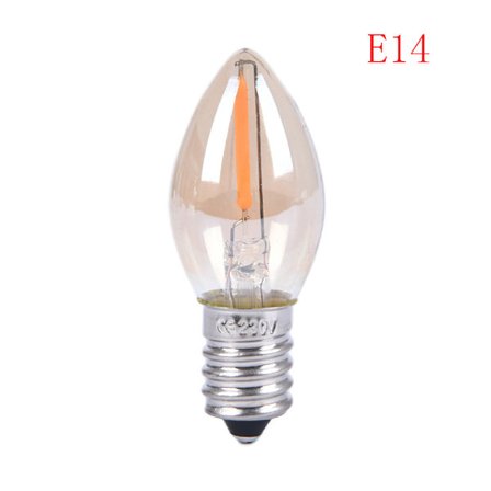E14/E12 C7 Led Lampa 0,5W LED Lampa LED Filament Ljuskrona