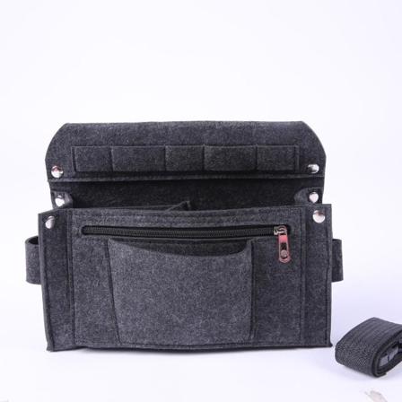 Mænd kvinder Fanny Pack taljetaske Træbearbejdningsværktøjssæt Bælte Nail Nail Bælte Small size Dark gray