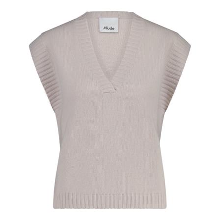 Allude, Sleeveless Knitwear Beige, Dames, Maat:M