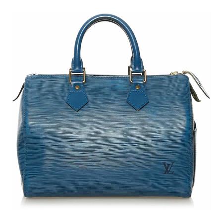Louis Vuitton Vintage, Handbag Blauw, Dames, Maat:ONE Size