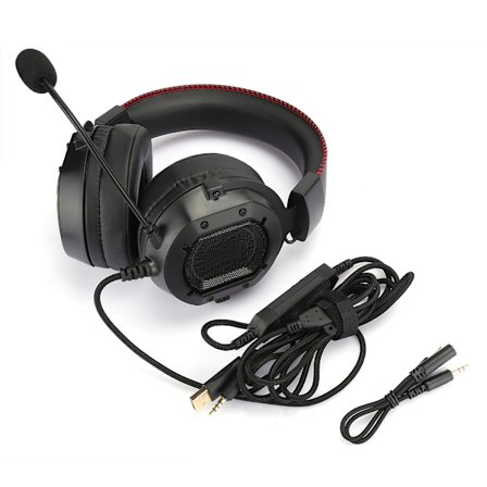 K3 Svart Röd ABS Gaming Headset RGB Hörlurar för PS4/Xbox one x/Xbox one/PC/Laptop/PSP/Tablet PC/IOS/AndroidSvart Röd(RGB Ljus)