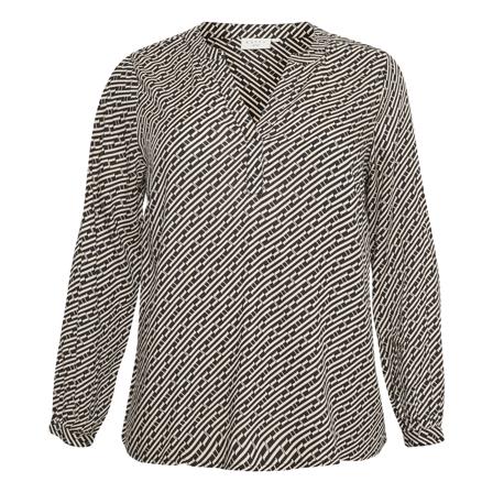 Kaffe Curve, KCkarena Tilly Blouse Szary, Kobieta, Rozmiar: 6XL