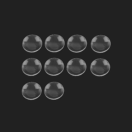 10 stk. 25/34/42mm Diameter Dobbelt Konvekse Linser Forstørrelsesglas Konveks Linse Høj Lysgennemtrængelighed Transparent Holdbar