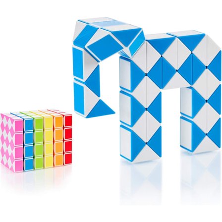 Magisk slange 48 stykker, blå - Aktivitets- og udviklingslegetøj - I