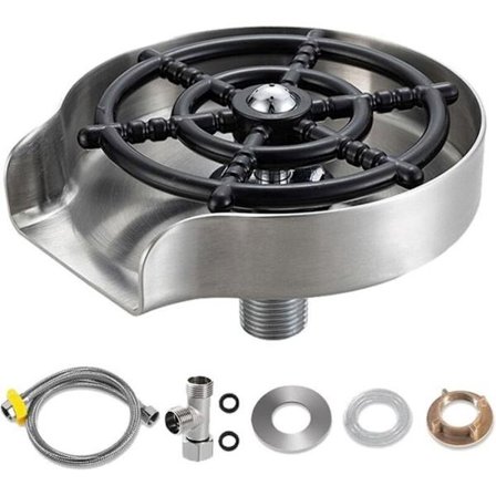 Automatisk vask for glass, glassvasker i rustfritt stål, kopprenser, tilbehør for hjem, bar og