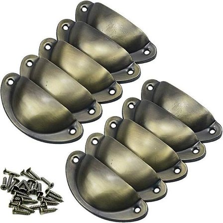 Dørhåndtag 10 håndtag Vintage møbelhåndtag Metal skuffe