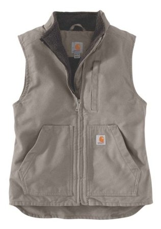 Carhartt Workwear Carhartt W's Sherpa Lined Mock Neck Vest Taupe Grey