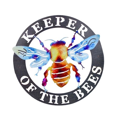 Puutarhan seinäkoriste, ulkokäyttöön tarkoitettu rautakyltti sisätiloihin, maalaistalon terassille, halkaisija 30 cm