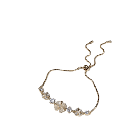 Fødselssten Kæde Link Armbånd til Kvinder Pige Heldig Firkløver Ædelsten Fint Smykke Lykke Shamrock Fødselsdagsgave