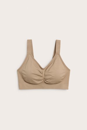 Kappahl | Saumattomat kaarituettomat rintaliivit | Beige