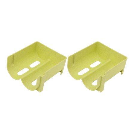 Stabelbart grønt vinstativ, fallsikkert vannflaskeholder for kjøleskap, benkeplate, 2 stk