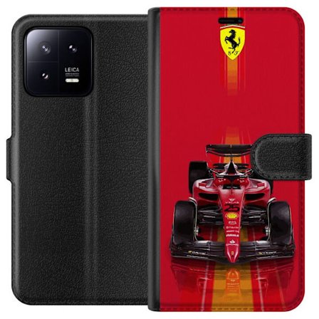 Kompatibel Tegnebogsetui til Xiaomi Xiaomi 13 Ferrari Formel 1-bil i ikonisk rød design med sportslig præcision
