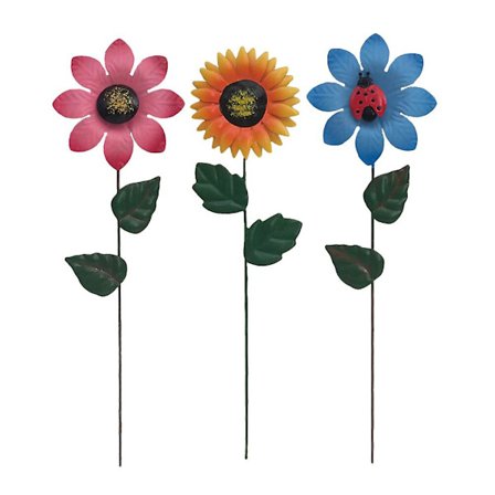 3 kpl Puutarhapanos Kukka Koriste Nurmikko Kukka Panos Koriste Elävä Kukka Koriste Pihalle Nurmikolle(31.00X8.50X0.20CM,Sekalaiset Värit)