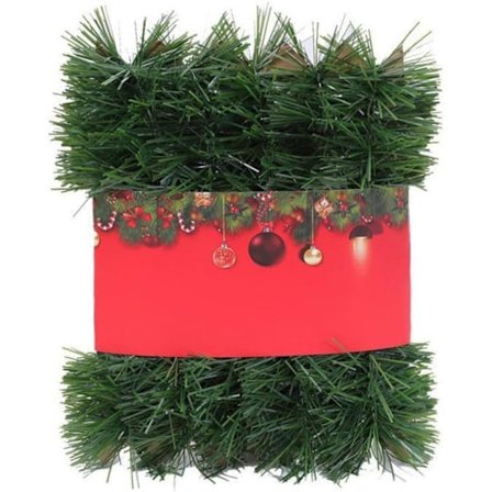 Julekrans 5 m – Håndlaget juledekorasjon for dør, trapp og juletre, festlig julepynt