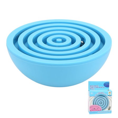 Balancerende labyrintlegetøj i lyse farver, halvcirkelformet, letvægts labyrintkuglelegetøj, hjernevridere til børn, tidlig læring, blå