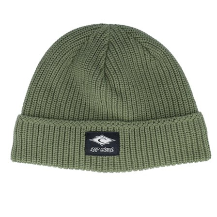 Rip Curl - Vert cuff Bonnet - Classic Surf Lined Reg Beanie Dusty Olive Cuff @ Hatstore