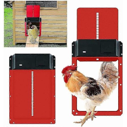 Batteridriven automatisk hönshusdörr med timer och ljussensor_Särskilda gåvor