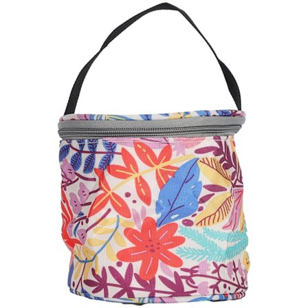 Tom väska tom stickning förvaringsväska arrangör för att bära virkade tillbehör orange