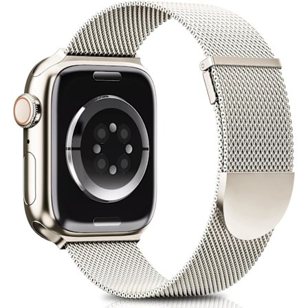 Päivitetty ranneke yhteensopiva Apple Watch -rannekkeiden 41 mm, 40 mm ja 38 mm kanssa, naisille ja miehille, kaksoismagneettinen säädettävä korvaava 