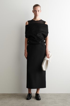 COS Women's Belted Clutch Bag - Leather in White