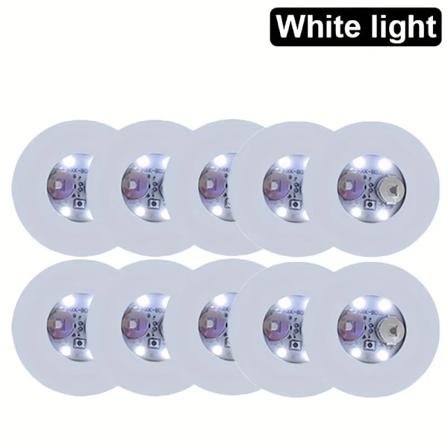 5-pack LED-upplysta Underlägg, Glasunderlägg med Ljus för Fest, Bröllop, Bar, Jul, Hem, Pub 10pcs White 6cm