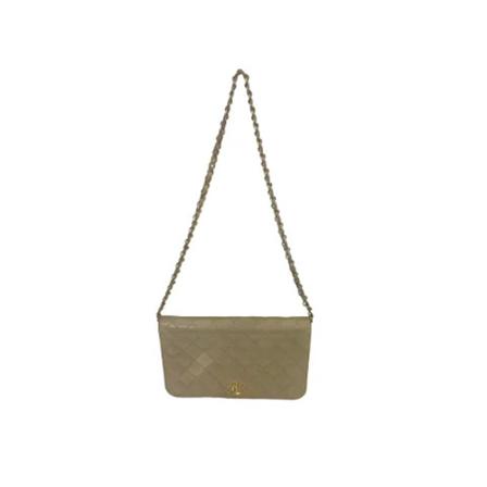 Chanel Vintage, Pre-owned Leather chanel-bags Beige, Dames, Maat:ONE Size,leer