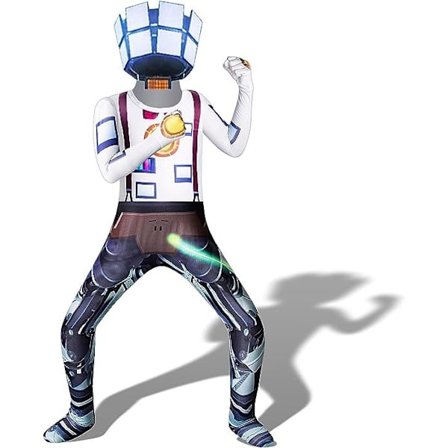 Halloween skräckspel 3D TV man toalett man helkroppsstrumpa cosplay monitor man